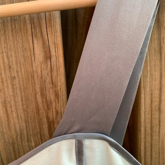 Burlapp Silvery Gray Nautical Cotton Silk Dress - Picture 8 of 9